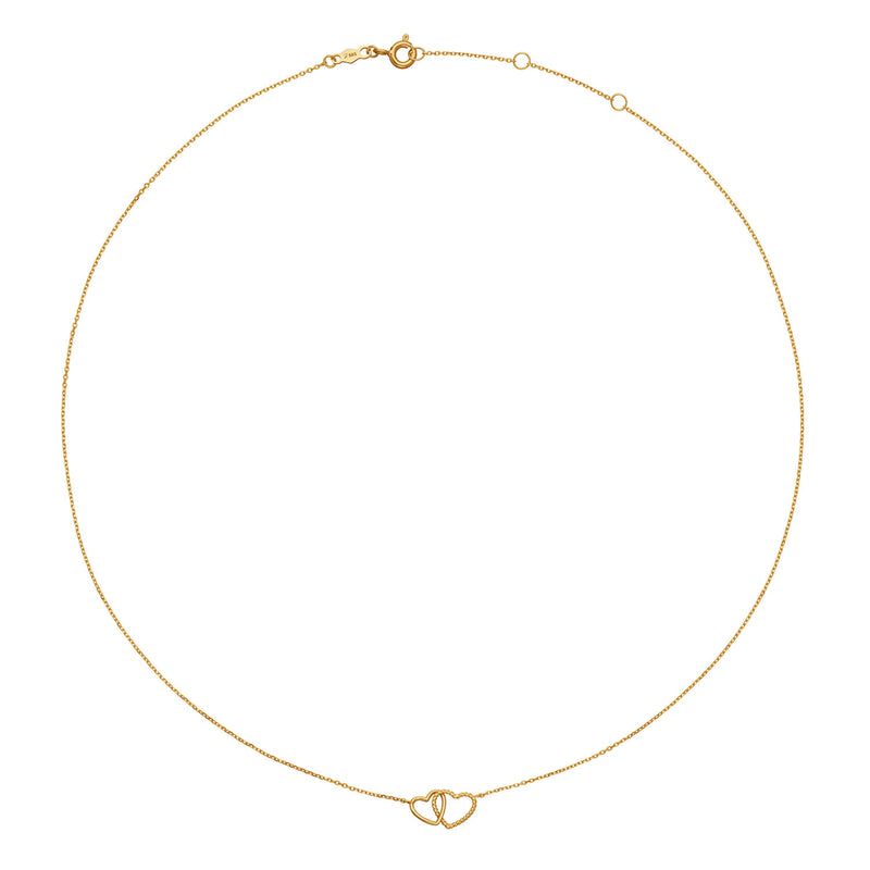 Jackie Gold Connected Love 14 Karat Gold Necklace JKN25.559-zoom-