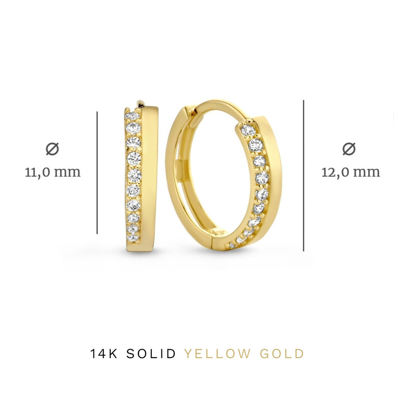 Isabel Bernard Cadeau d'Isabel 14 Karat | Gold Ohrringe Set IB90096-zoom-