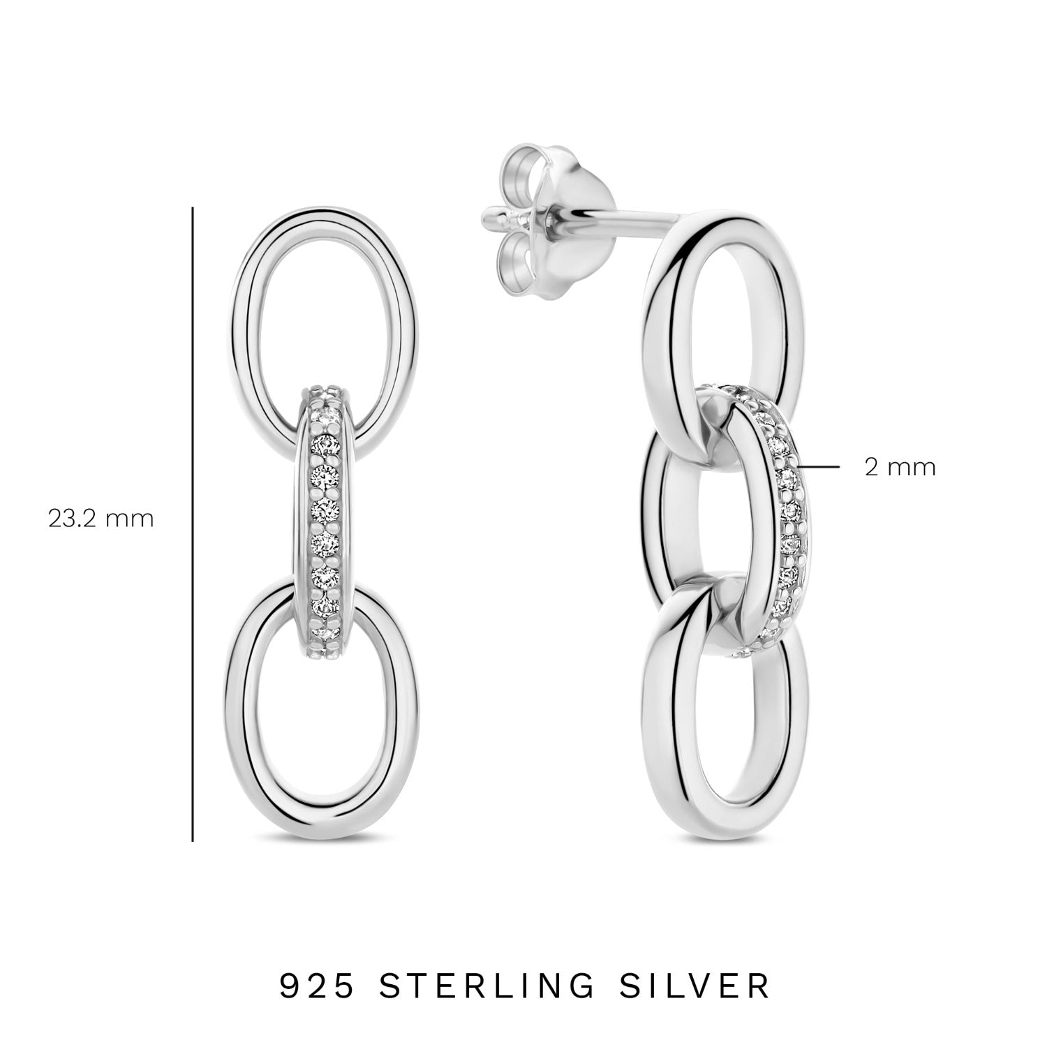 Parte Di Me Bibbiena Poppi Clara 925 sterling silver drop earrings PDM36191