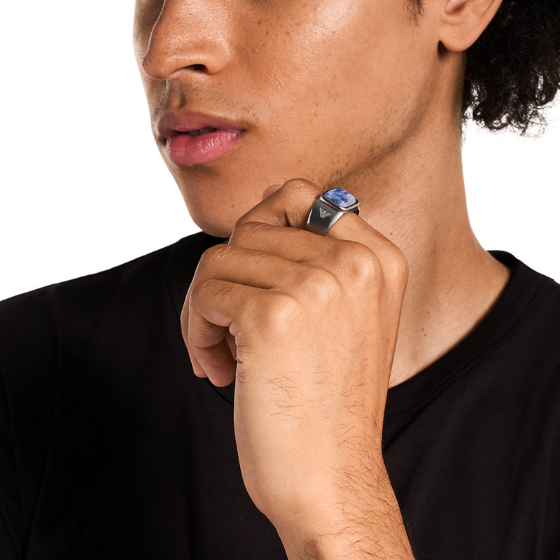 Emporio Armani Stainless Steel Men's Ring EGS3325040-10-zoom-