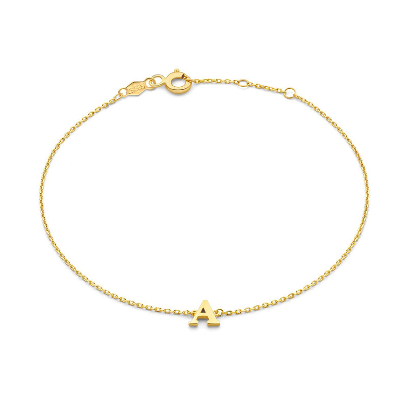 Isabel Bernard Le Marais Rachel 14 Karat | Gold Initialee Armband IB320101-A-zoom-