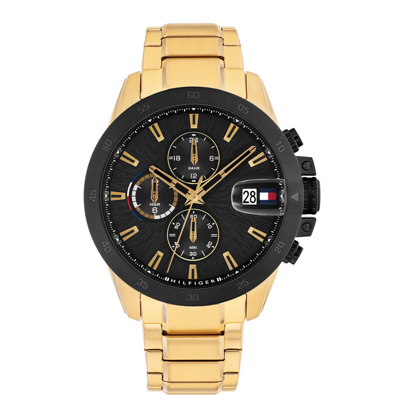 Tommy Hilfiger Jameson Herrenuhr In Gold Und Schwarz TH1792199-zoom-