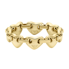 Emporio Armani Sentimental Brass Women's Ring EGS3332710-6.5