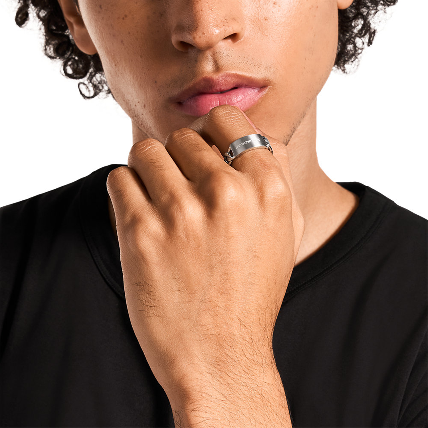 Emporio Armani Stainless Steel Men's Ring EGS3305040-11