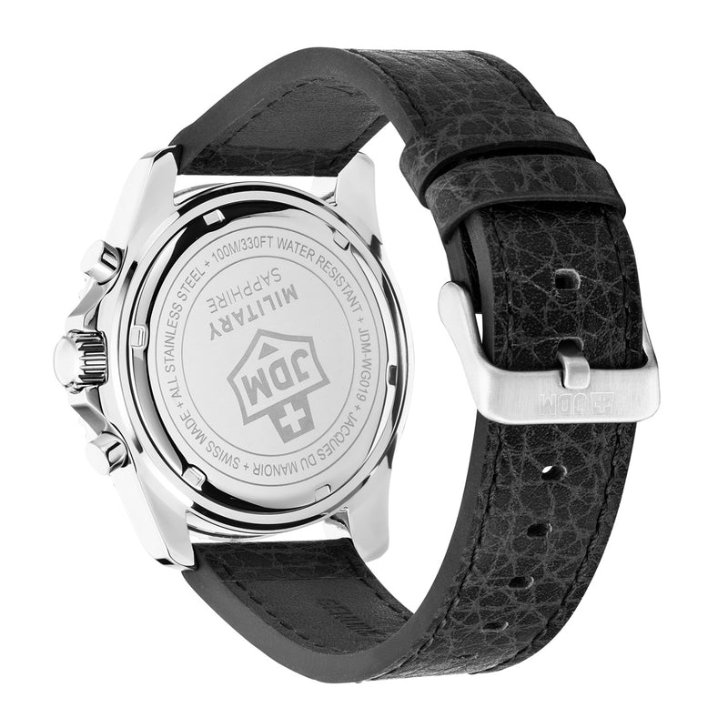 JDM Military Sierra Chrono Schwarze Herrenuhr JDM-WG019-05-zoom-