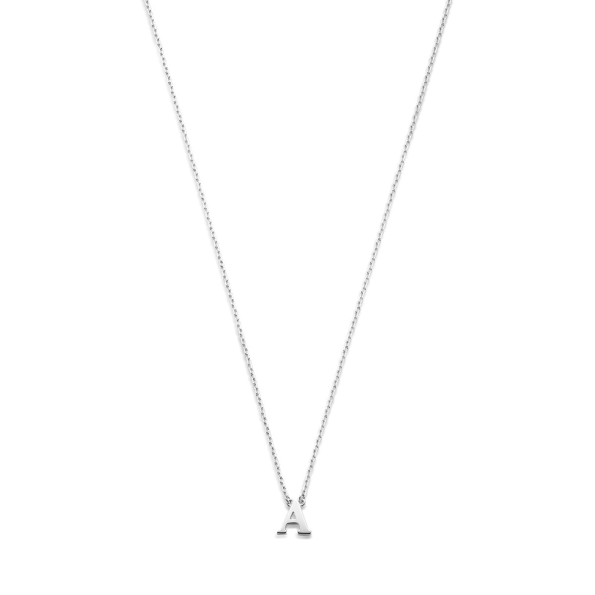Isabel Bernard Saint Germain Chloé 14 Carat Whitegold Initial Necklace IB340061-A