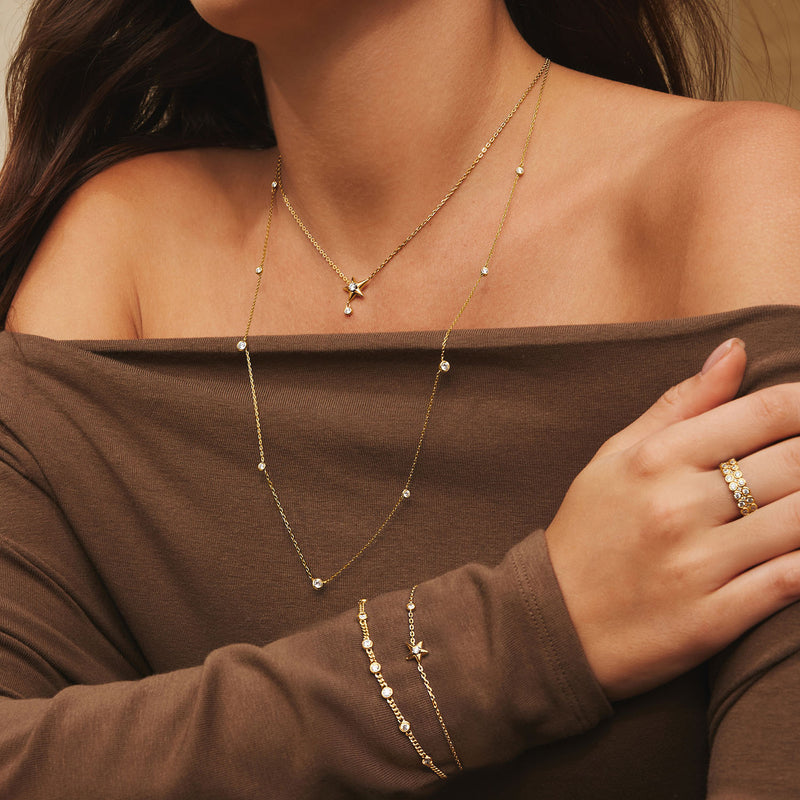 Ania Haie Melodic Poet Gold Multi Station Chain Bracelet S AH-B066-05G-zoom-