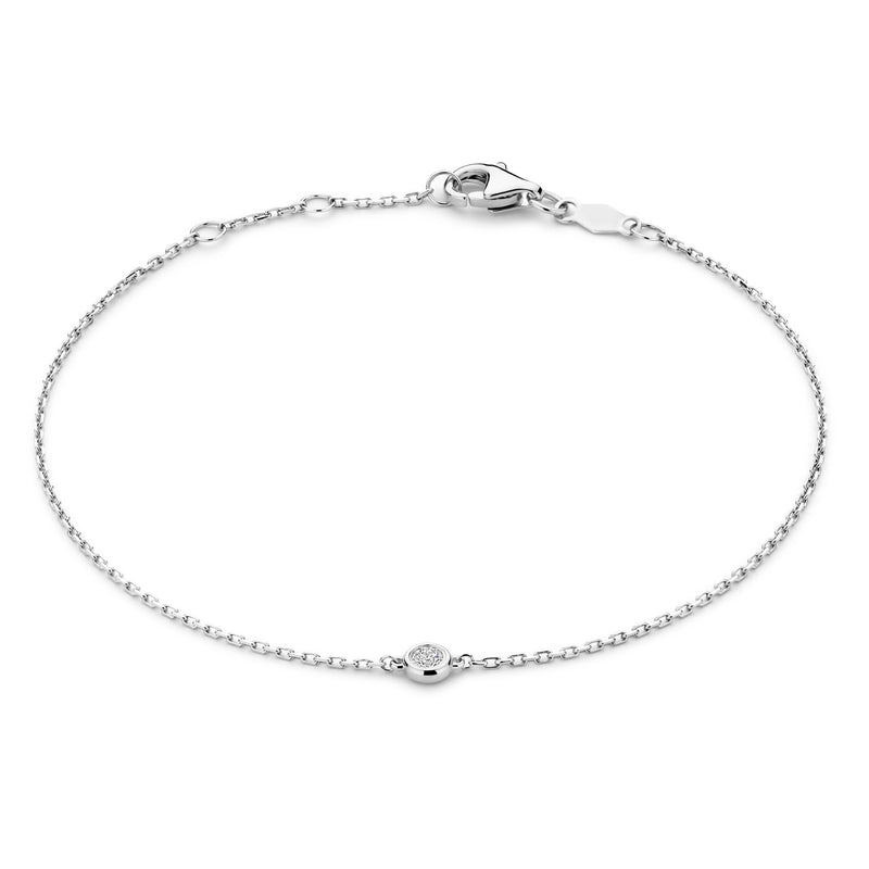 Isabel Bernard De la Paix Alfie 14 Karat | Weißgold Armband | Diamant 0.05 Karat | IBD320004-zoom-