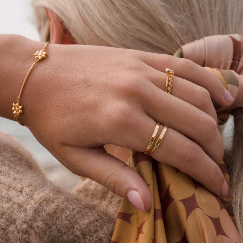 Violet Hamden Sisterhood Lunar 925 Sterlingsilber Vergoldeter Gedrehter Ring VH13030G-50-zoom-