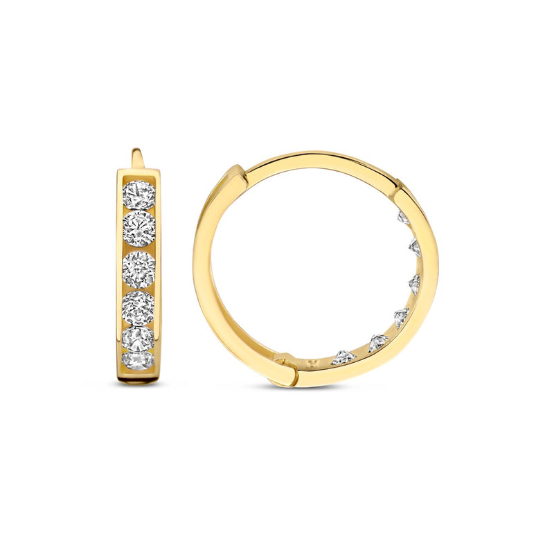 Beloro Jewels Monte Napoleone Stella 375er Gold Creolen BO360067-zoom-