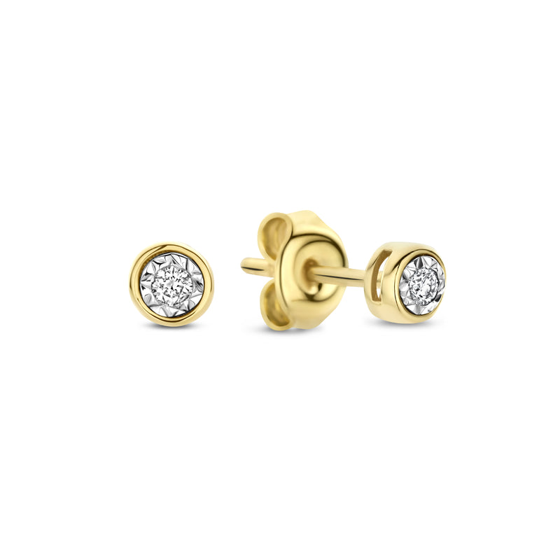 Isabel Bernard De La Paix Inaya 14 Karat | Gold Ohrstecker | Diamant 0.04 Karat | IBD360026-zoom-