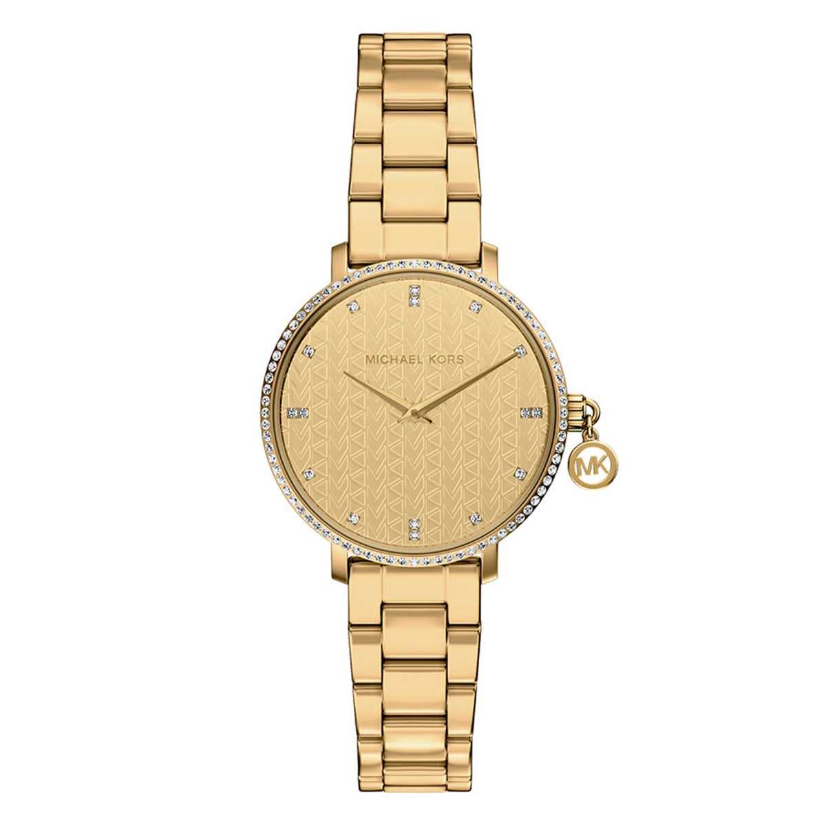 Michael Kors Pyper Round Gold Dial Watch MK7572