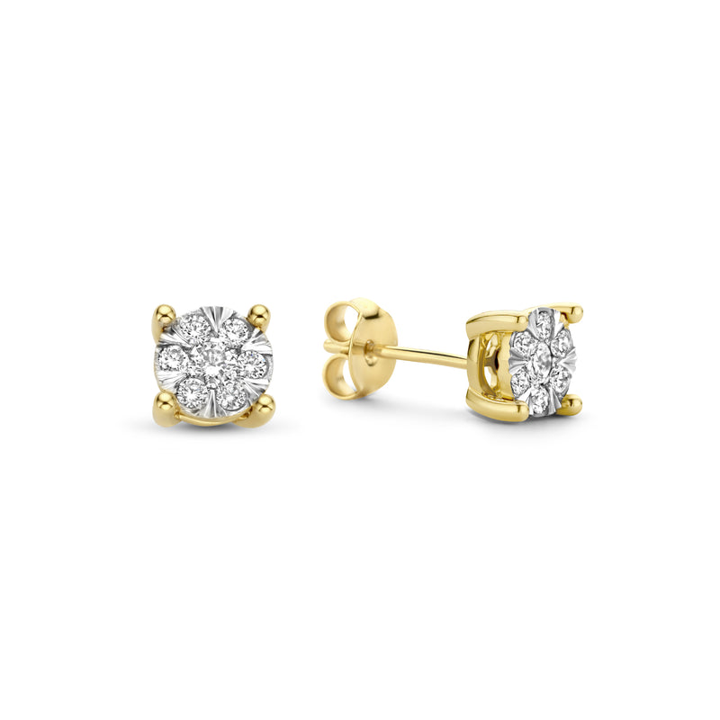 Isabel Bernard De la Paix Hanaé 14 Karat | Gold Ohrstecker | Diamant 0.28 Karat | IBD360013-zoom-
