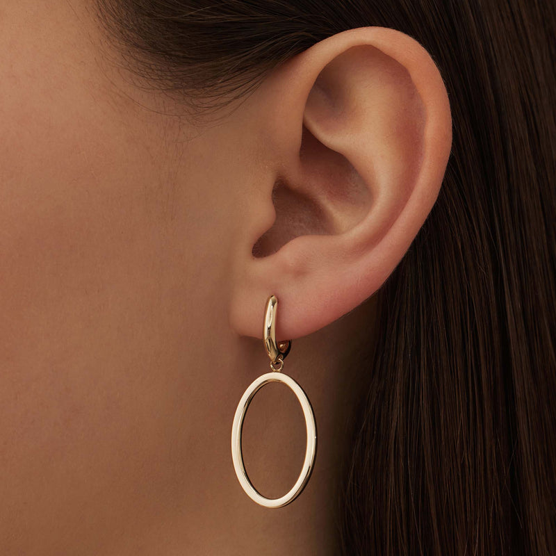 Isabel Bernard Aidee Annette 14 Karat | Gold Kette Drop Ohrringe IB360236-zoom-