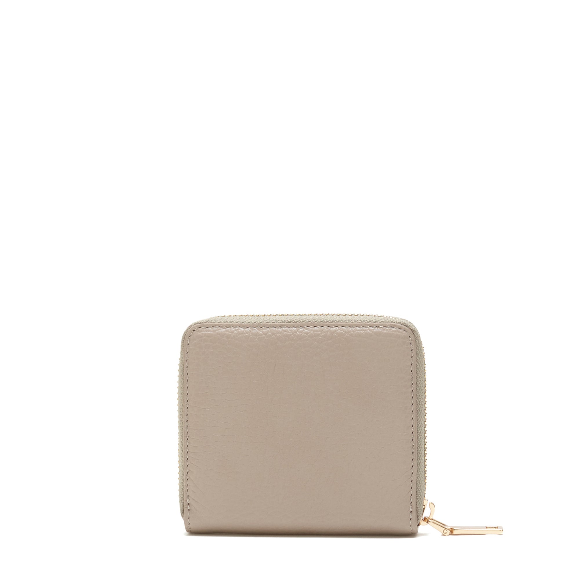 Isabel Bernard Honoré Jules Taupe Leather Zip Wallet made of Calfskin IB23018