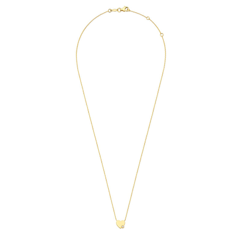 Isabel Bernard De la Paix Amore 14 Karat gold necklace with diamond 0.02 carat IBD350028-zoom-
