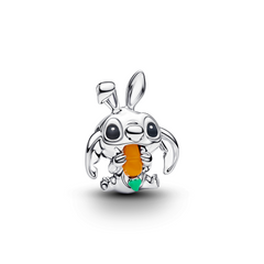 Pandora Disney 925 Sterling Silver Disney Stitch Easter Bunny Charm 794498C01