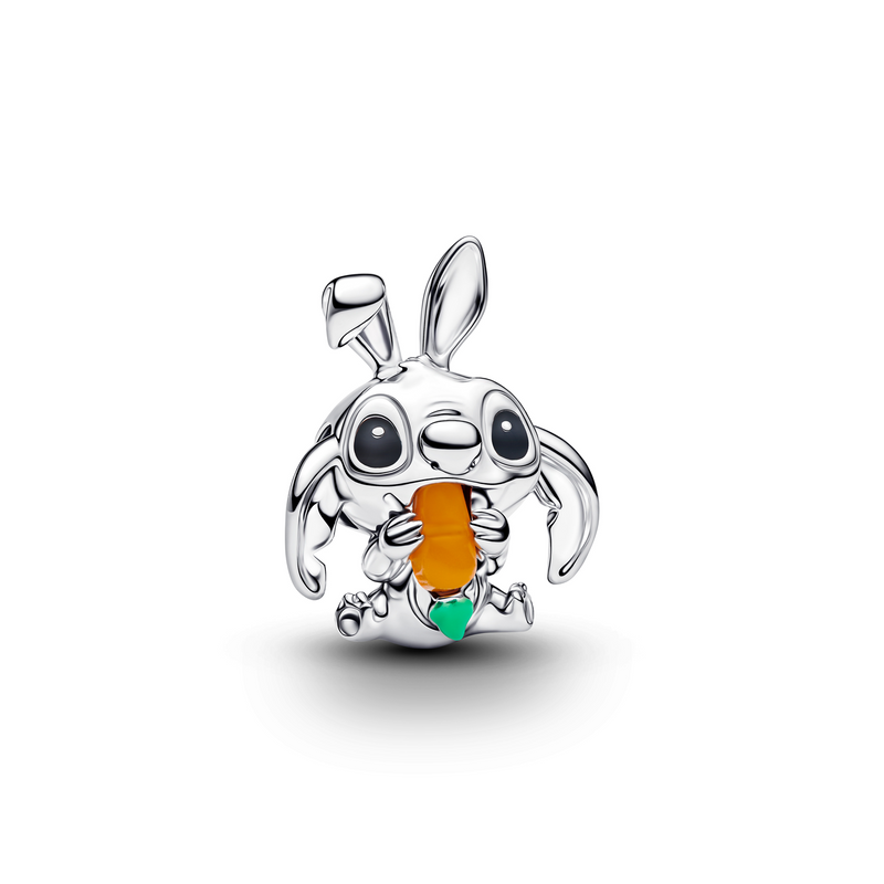 Pandora Disney 925 Sterling Silver Disney Stitch Easter Bunny Charm 794498C01-zoom-