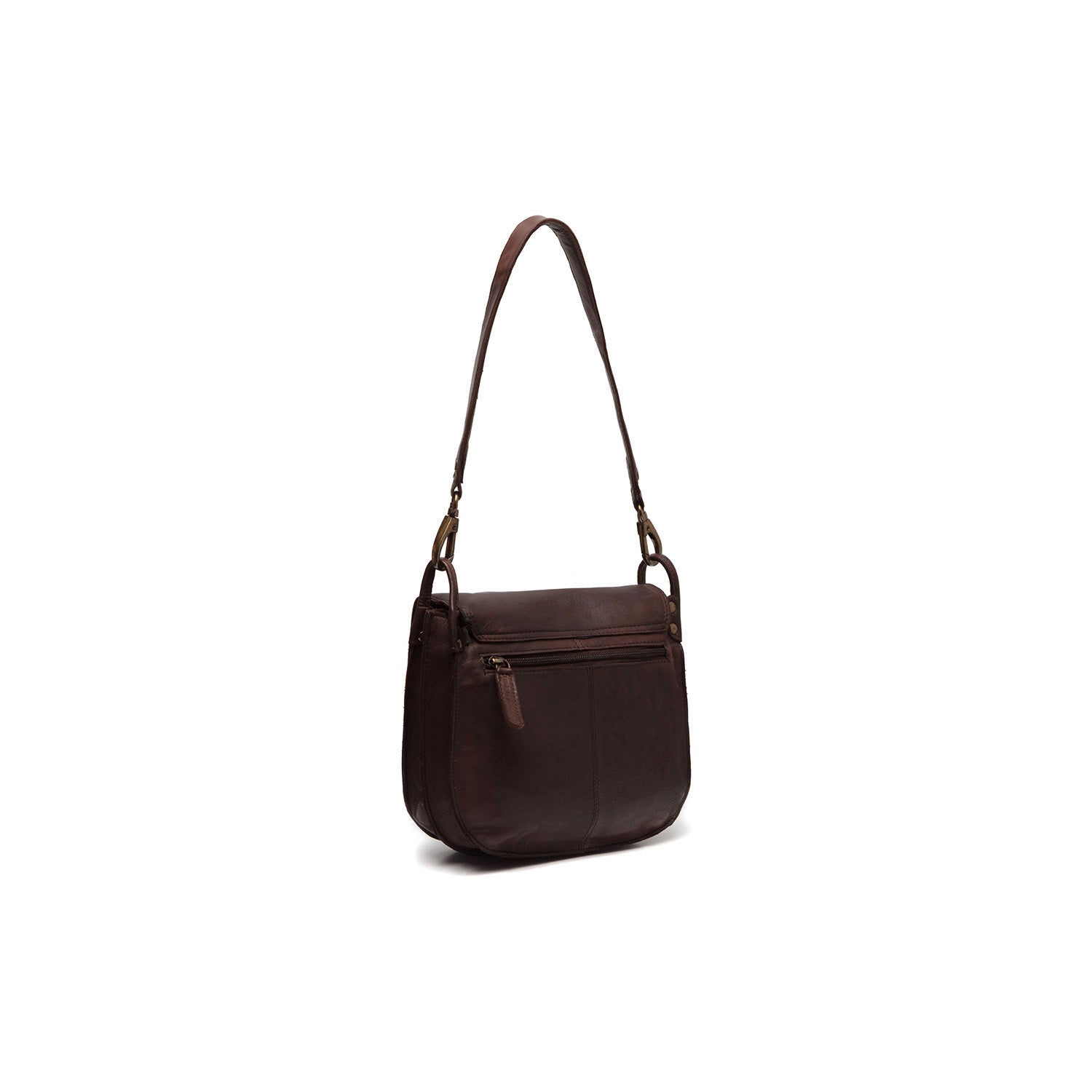 The Chesterfield Brand Wax Pull Up Sumatra Brown Shoulder Bag C48.124001