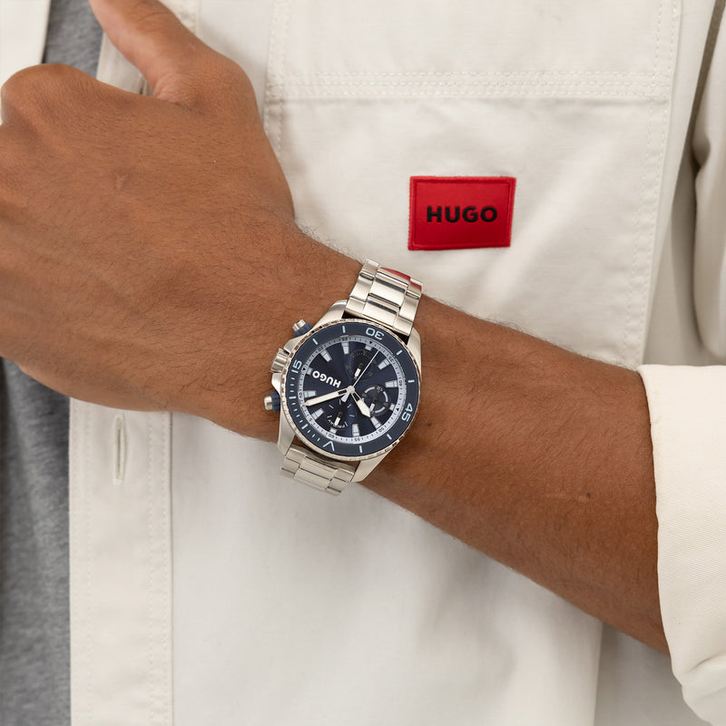 Hugo Boss #DIVE Silberne Herrenuhr HU1530429-zoom-