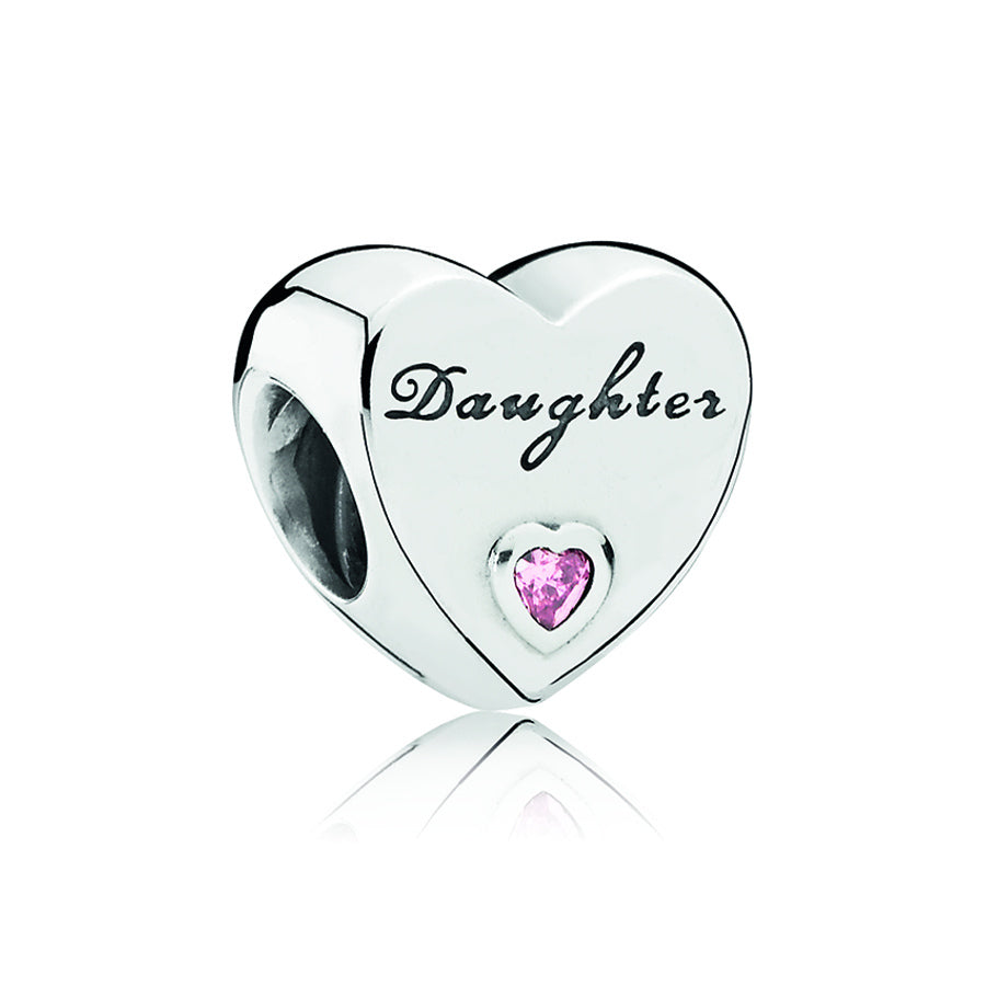 Pandora Silver Daughter Heart Charm 791726PCZ