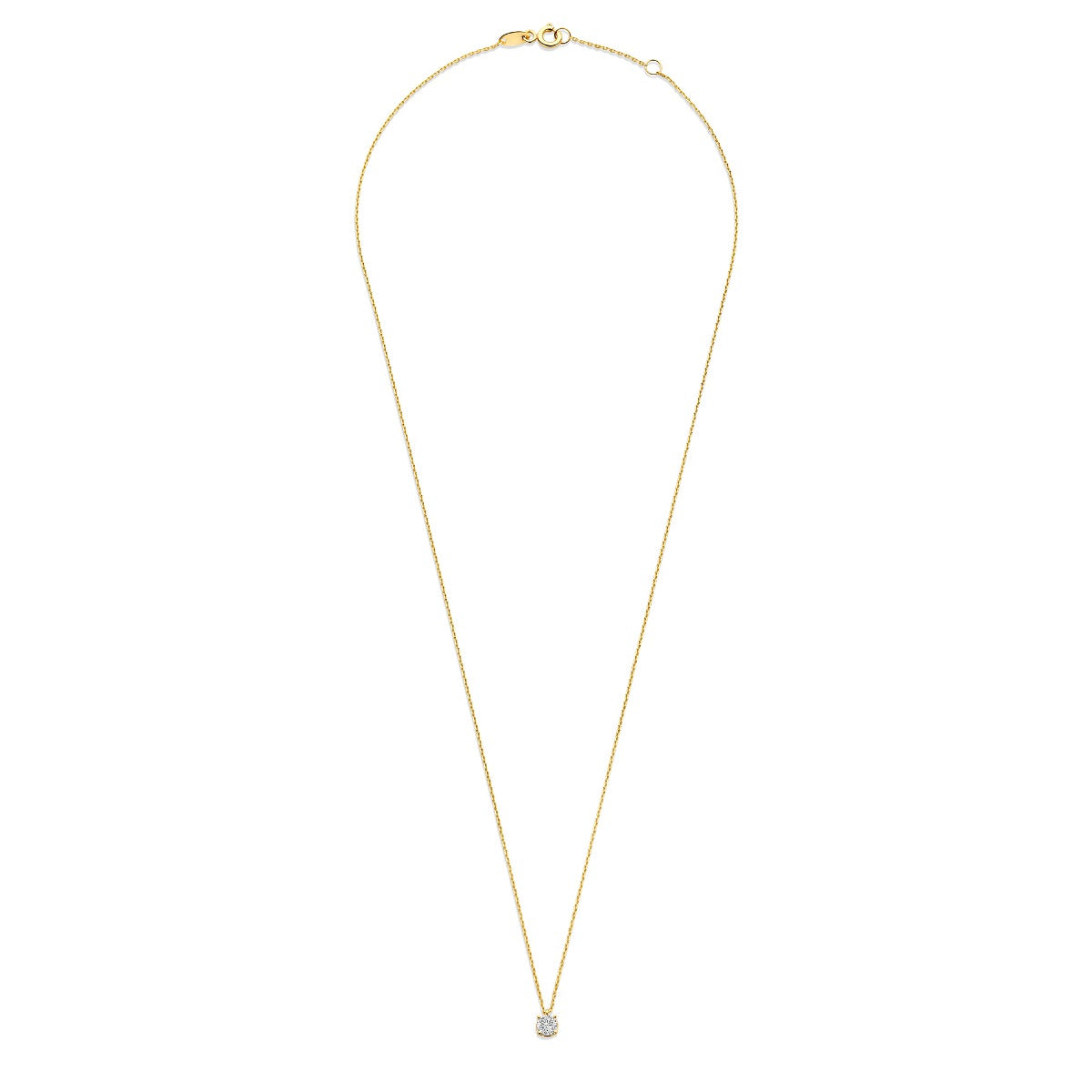 Beloro Jewels Monte Napoleone Stella 9 Karat Gold Necklace BO340044