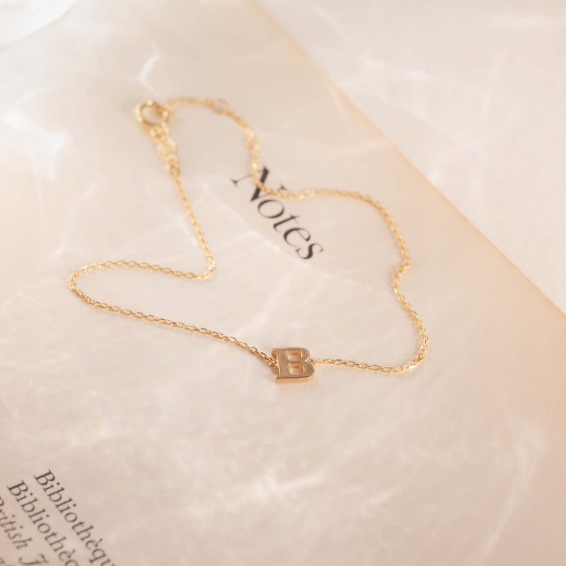 Isabel Bernard Le Marais Rachel 14 Karat | Gold Initialee Armband IB320101-A-zoom-