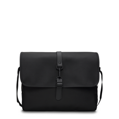 Rains Black Messenger Bag R14580-01