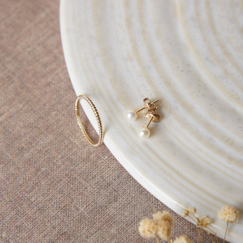 Blush damen Ohrknöpfe Gold 7136YPW-zoom-