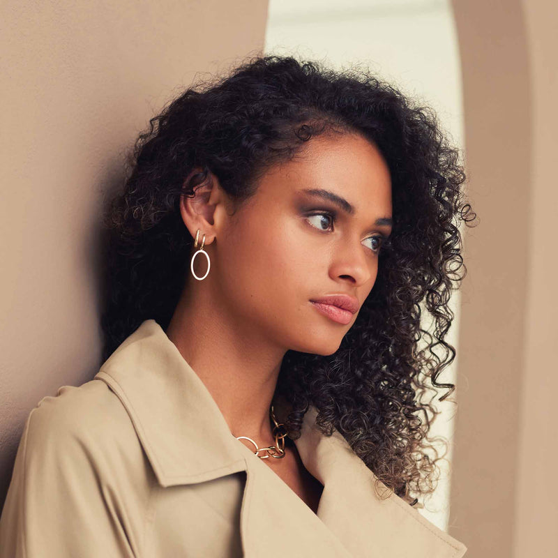 Isabel Bernard Aidee Annette 14 Karat | Gold Kette Drop Ohrringe IB360236-zoom-