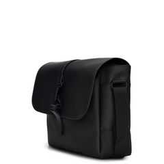 Rains Black Messenger Bag R14580-01