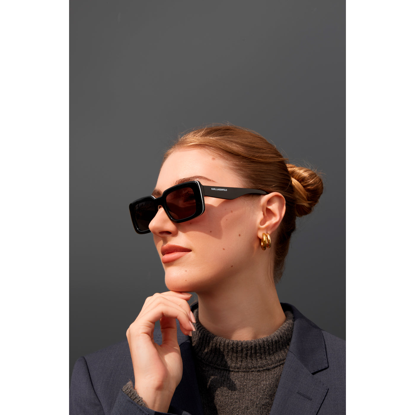 Karl Lagerfeld Black Sunglasses KL6101S-001