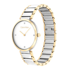 Calvin Klein Minimalistic T-bar White Women's Watch 2002-CK25200134