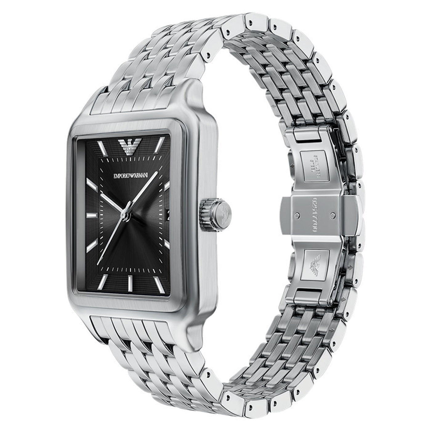 Emporio Armani Rectangular Black Dial Watch AR11755