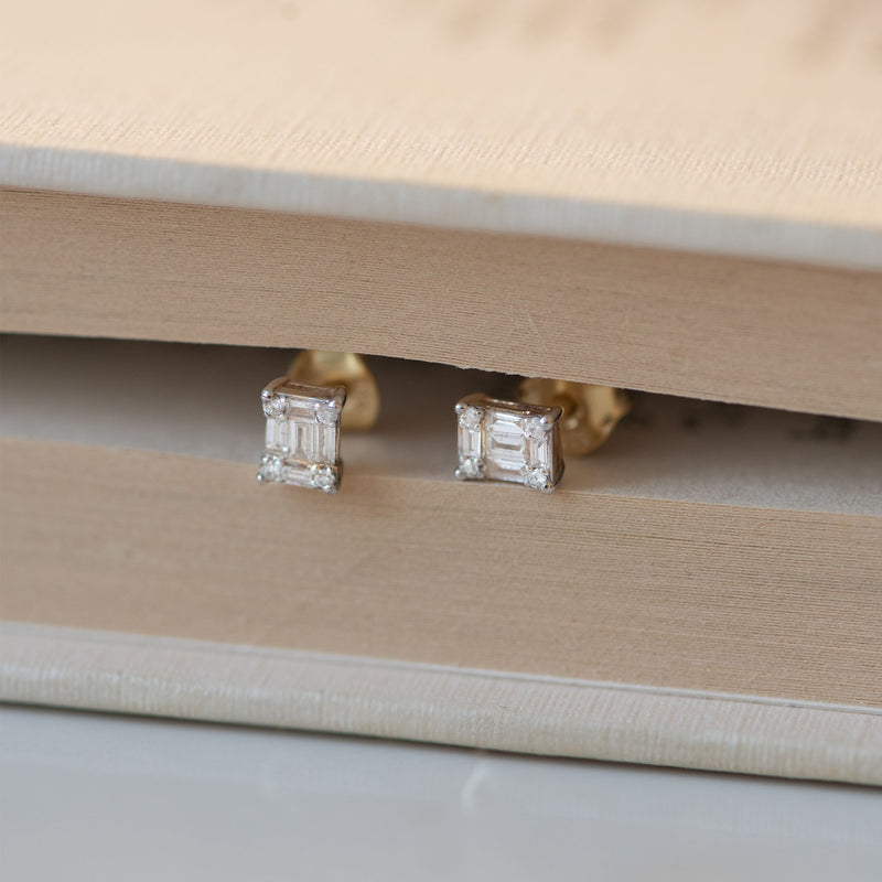 Isabel Bernard De la Paix Maxime 14 Karat Goldohrrstecker mit Diamant 0.26 ct IBD360020-zoom-