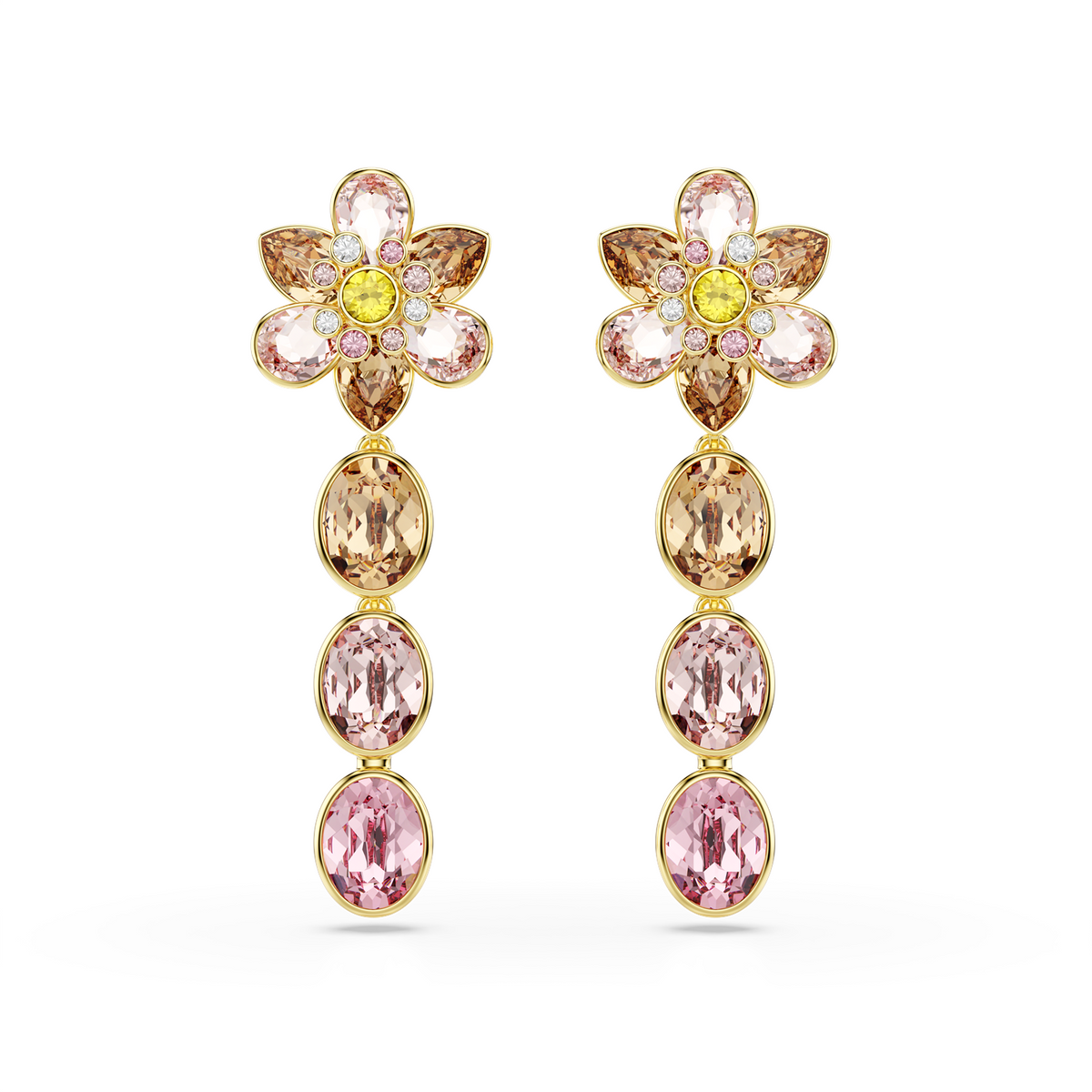 Swarovski Idyllia Gold Coloured Earrings 5732381