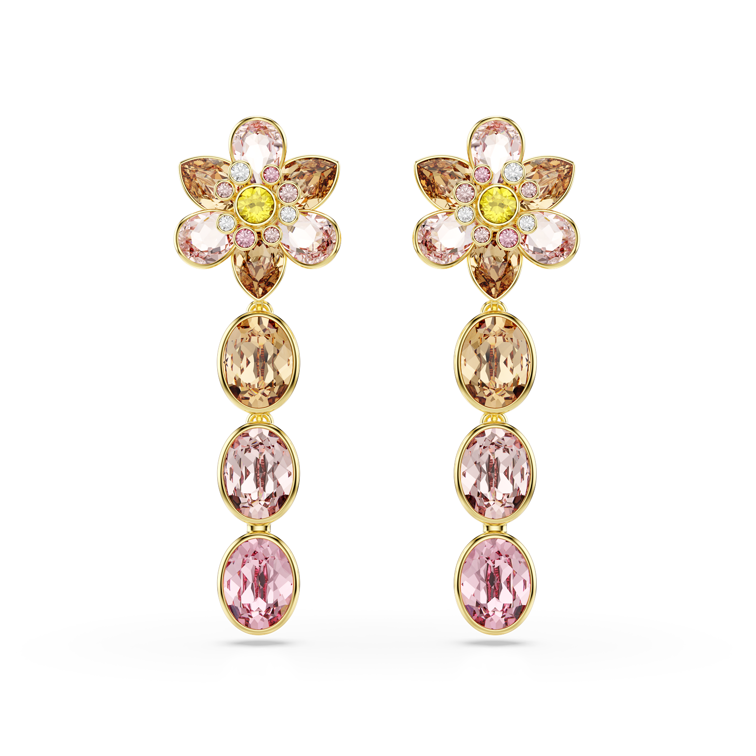 Swarovski Idyllia Gold Coloured Earrings 5732381