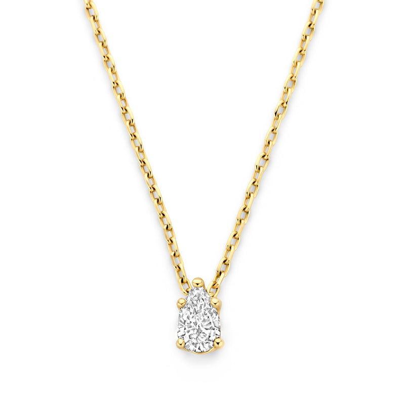 Isabel Bernard De la Paix Eloise 14 karat gold necklace with diamond 0.1 carat IBD350025-zoom-