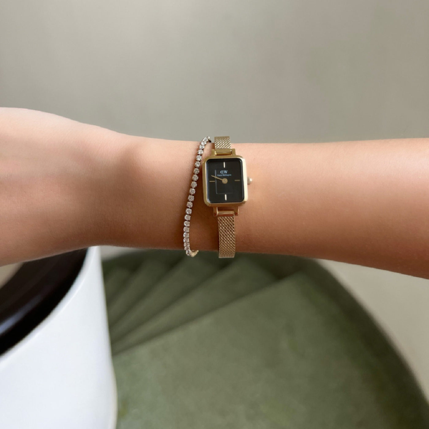Daniel Wellington Quadro Gold Watch DW00100652