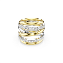 Swarovski Hyperbola Gold Plated Ring 5740413