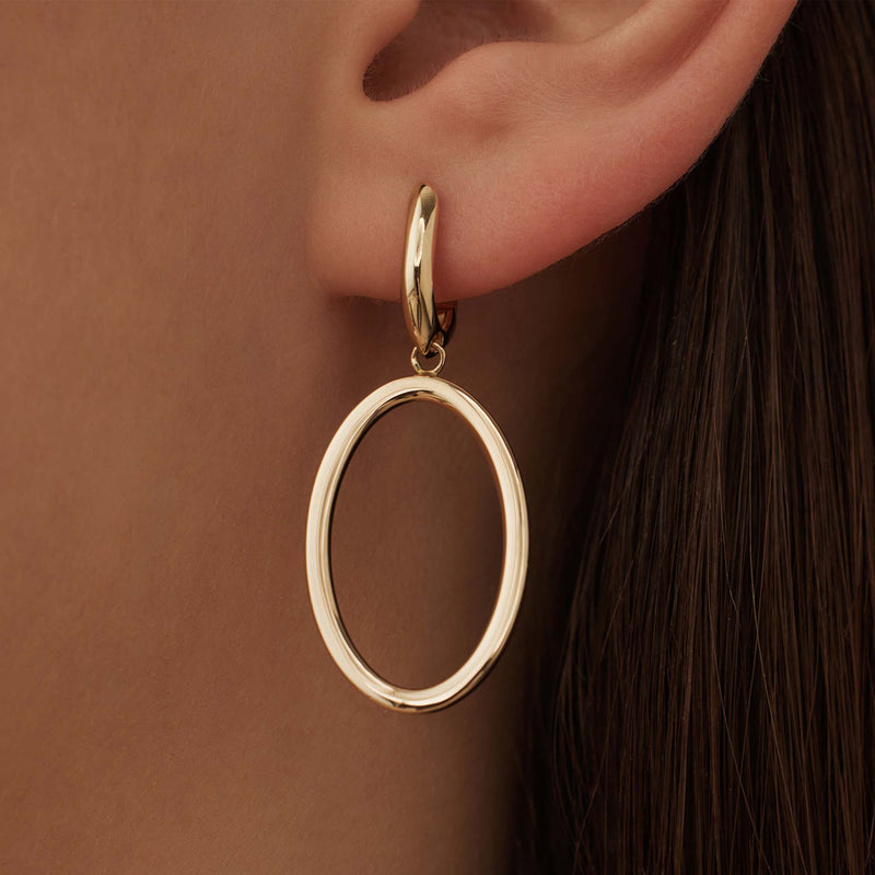 Isabel Bernard Aidee Annette 14 Karat | Gold Kette Drop Ohrringe IB360236-zoom-