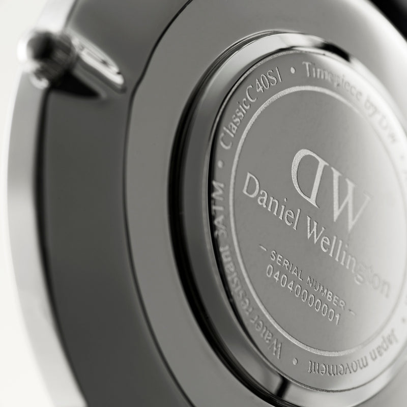 Daniel Wellington Herren Uhr Und Schwarzer Leder Kartenhalter Geschenkset DW00590019-zoom-