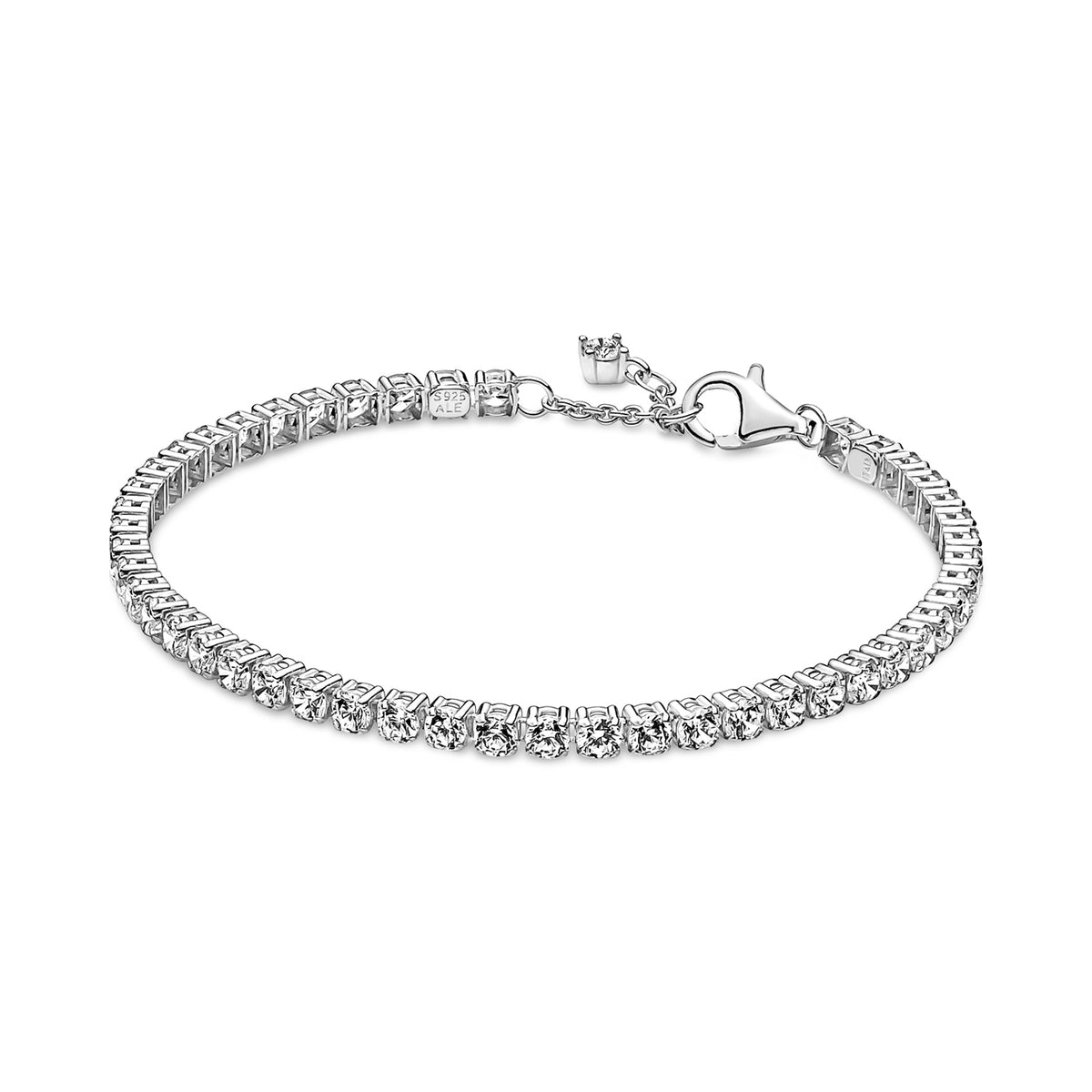 Pandora Timeless 925 Sterling Silver Sparkling Tennis Bracelet 591469C01-16 (Length: 16.00 cm)