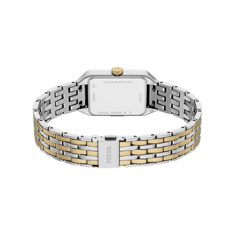Fossil Raquel Mini Rectangular White Dial Watch ES5468-zoom-