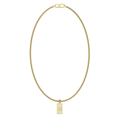 Guess 4G Frontiers Gold-coloured Necklace With Crystal JUMN06030JWYGT-U