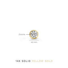 Isabel Bernard Rivoli Juliette 14 Carat Golden Earstuds IB360195