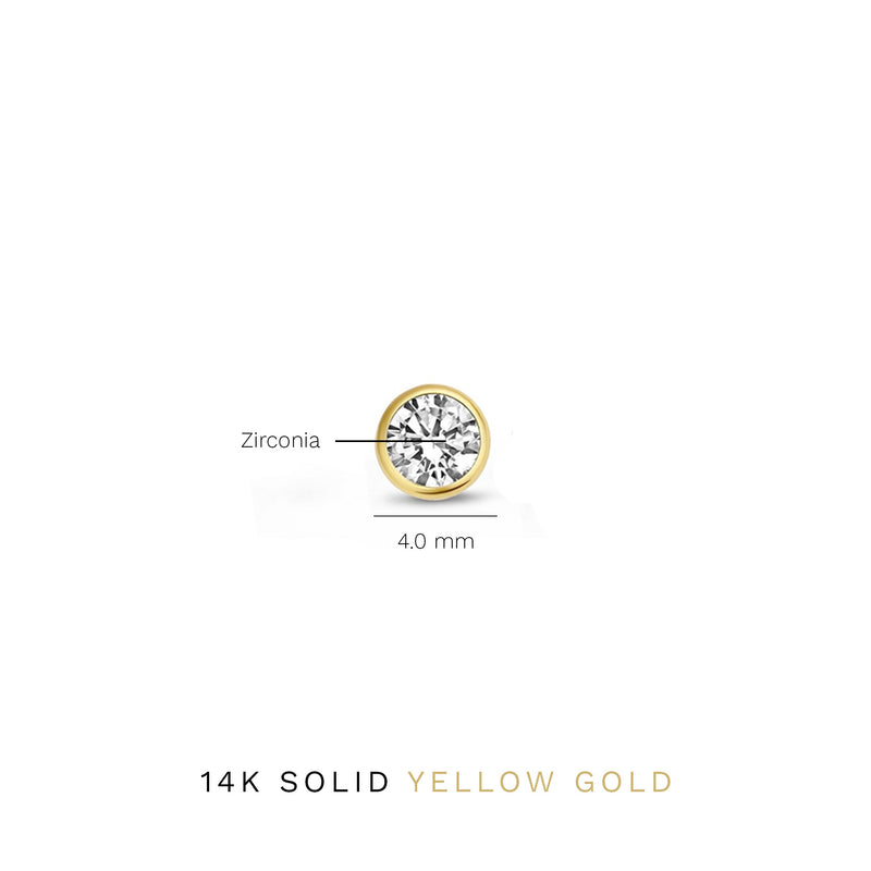 Isabel Bernard Rivoli Juliette 14 Karat | Gold Ohrstecker IB360195-zoom-