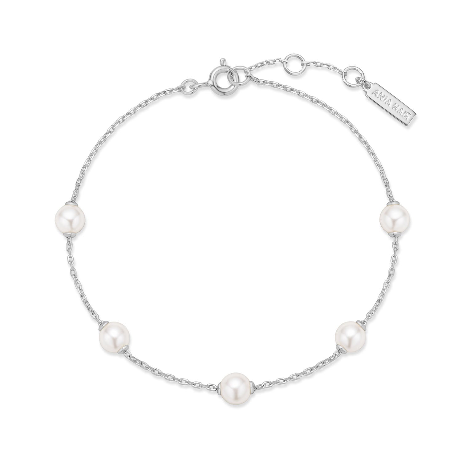 Ania Haie Miss Dainty 925 Sterling Silver Pearl Bracelet AH-B065-01H
