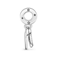 Pandora Moments 925 Sterling Silver Cats & Hearts Charm 799546C01