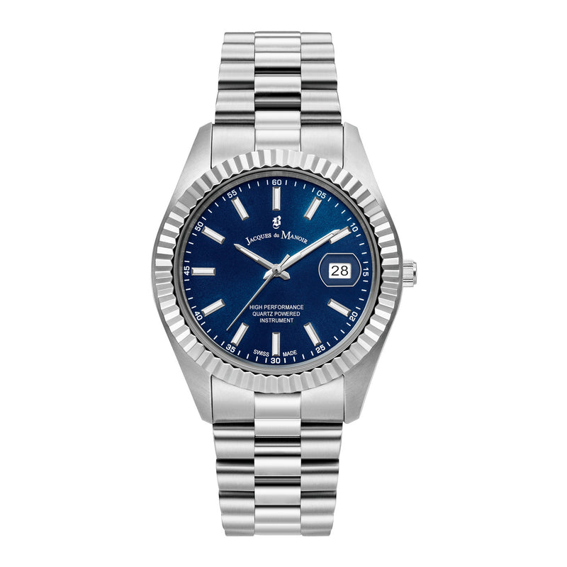 Jacques du Manoir Inspiration Business herren Uhr Silber JWN01701-zoom-